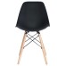 Стул обеденный DOBRIN DSW, ножки светлый бук, цвет чёрный (B-03)