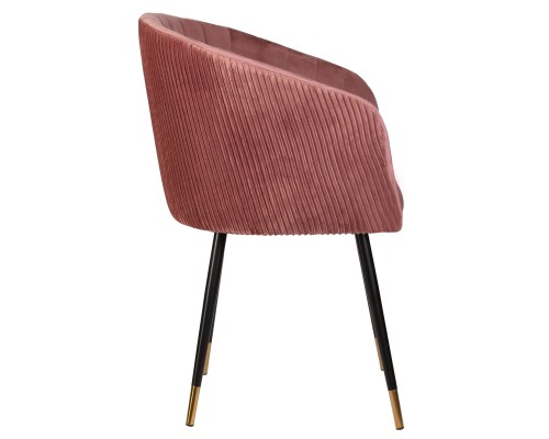 Стул обеденный DOBRIN MARY, бронзово-розовый велюр (1922-17)