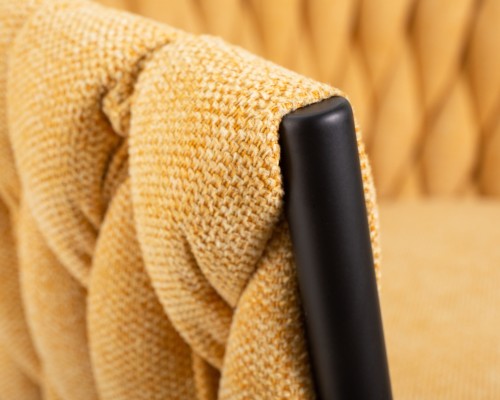 Набор 2 шт Стул обеденный DOBRIN MATILDA, жёлтая ткань (LAR 275-8)