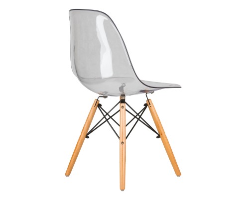 Стул обеденный DOBRIN DSW CASPER, ножки светлый бук, цвет прозрачный