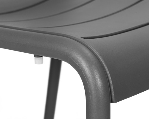 Набор 4 шт Стул обеденный DOBRIN TIM, темно-серый (GR-04)