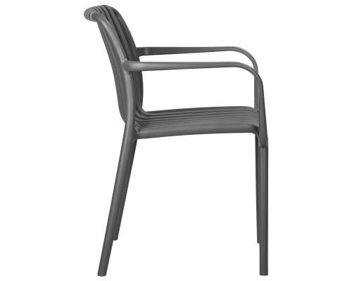 Набор 3 шт Стул обеденный DOBRIN WALTER ARM, темно-серый (GR-04)