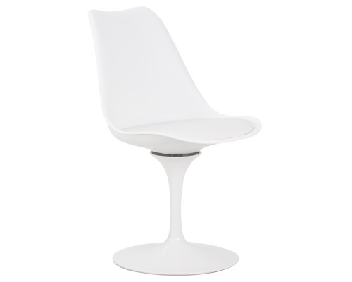 Стул обеденный DOBRIN TULIP, белое основание, цвет белый (W-02)