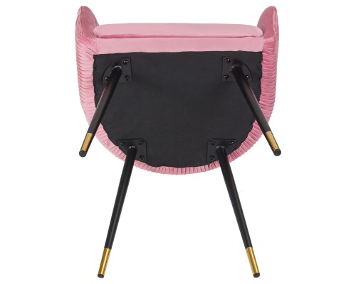 Стул обеденный DOBRIN MARY, розовый велюр (1922-16)