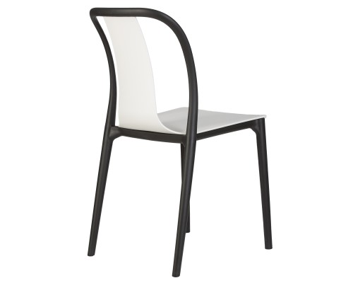 Набор 4 шт Стул обеденный DOBRIN ADAM, черный/белый