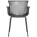 Стул обеденный DOBRIN ROSS, темно-серый (GR-04) без подушки