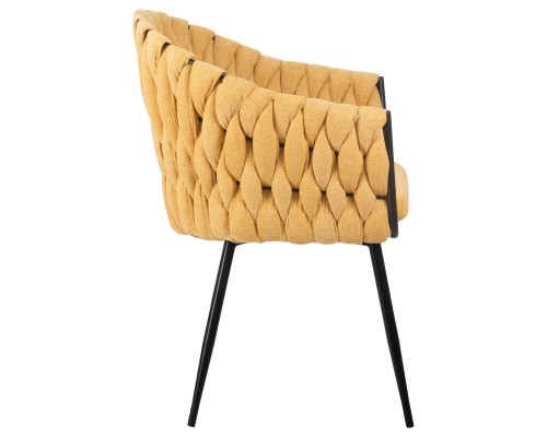 Набор 2 шт Стул обеденный DOBRIN MATILDA, жёлтая ткань (LAR 275-8)