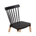 Набор 4 шт Стул обеденный DOBRIN THEO, ножки светлый бук, цвет черный (B-03)