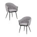 Набор 2 шт Стул обеденный DOBRIN MATILDA, серая ткань (LAR 275-17)