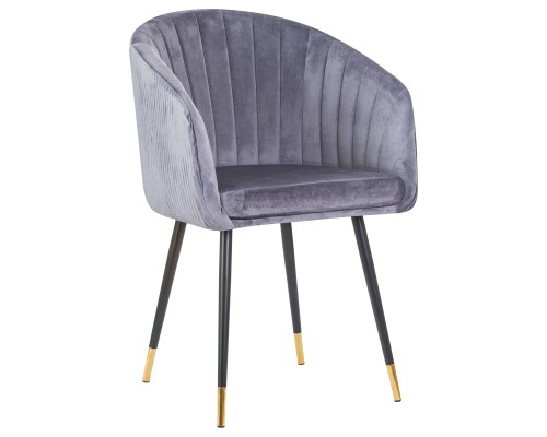 Стул обеденный DOBRIN MARY, серый велюр (1922-19)