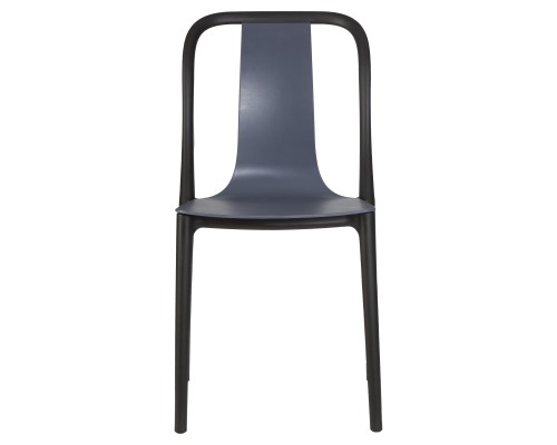 Набор 4 шт Стул обеденный DOBRIN ADAM, черный/серо-голубой