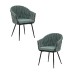 Набор 2 шт Стул обеденный DOBRIN MATILDA, зеленая ткань (LAR 275-23)