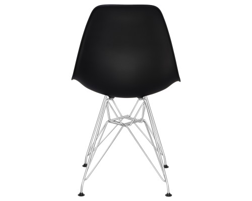 Стул обеденный DOBRIN DSR, ножки хром, цвет чёрный (B-03)