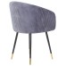 Стул обеденный DOBRIN MARY, серый велюр (1922-19)