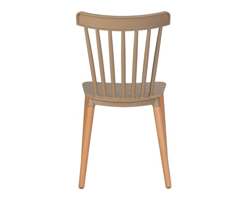Набор 4 шт Стул обеденный DOBRIN THEO, ножки светлый бук, цвет бежевый (GR-03)