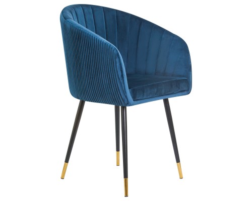 Стул обеденный DOBRIN MARY, синий велюр (1922-20)