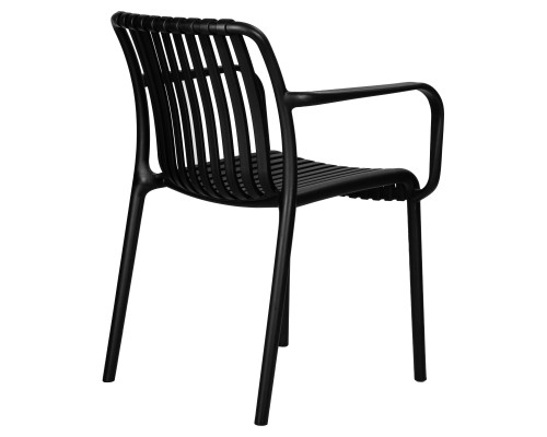 Набор 3 шт Стул обеденный DOBRIN WALTER ARM, черный (B-03)