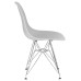 Стул обеденный DOBRIN DSR, ножки хром, цвет светло-серый (GR-01)