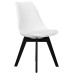 Стул обеденный DOBRIN HARRY, цвет сиденья белый (W-02), ножки пластик черные (В-03)