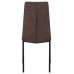 Стул обеденный DOBRIN MARK, черные ножки, коричневая винтажная экокожа (RU-05)