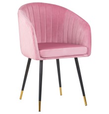 Стул обеденный DOBRIN MARY, розовый велюр (1922-16)