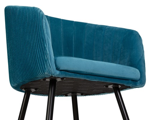 Стул обеденный DOBRIN MARY, морская волна велюр (1922-7)