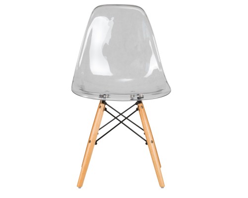Стул обеденный DOBRIN DSW CASPER, ножки светлый бук, цвет прозрачный