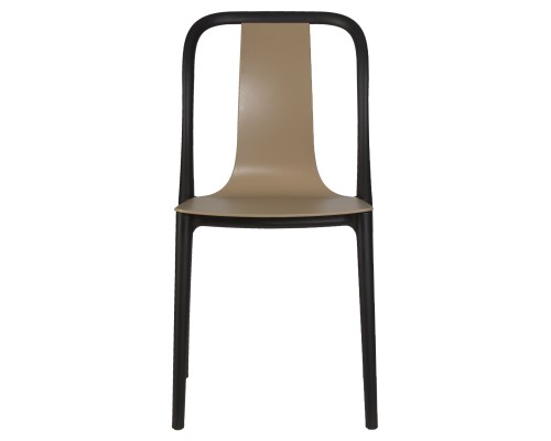 Набор 4 шт Стул обеденный DOBRIN ADAM, черный/бежевый