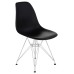 Стул обеденный DOBRIN DSR, ножки хром, цвет чёрный (B-03)