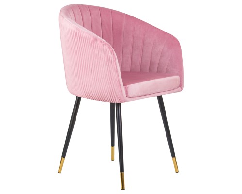 Стул обеденный DOBRIN MARY, розовый велюр (1922-16)