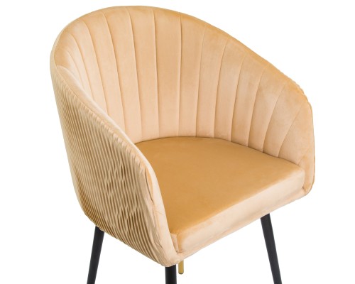 Стул обеденный DOBRIN MARY, песочный велюр (1922-3)