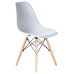 Стул обеденный DOBRIN DSW, ножки светлый бук, цвет белый (W-02)