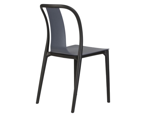 Набор 4 шт Стул обеденный DOBRIN ADAM, черный/серо-голубой