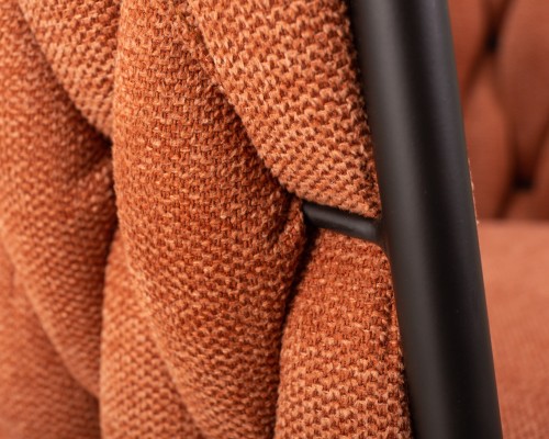 Стул обеденный DOBRIN MATILDA, оранжевая ткань (LAR 275-27)