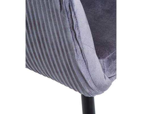 Стул обеденный DOBRIN MARY, серый велюр (1922-19)