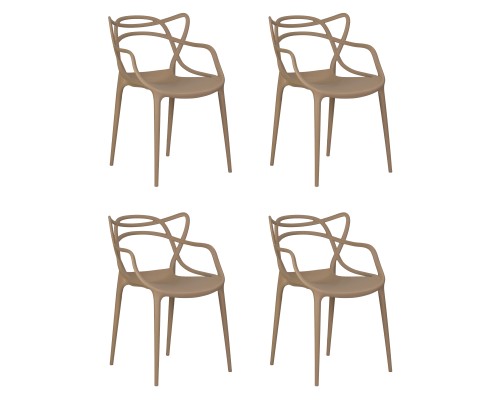 Набор 4 шт Стул обеденный DOBRIN MASTERS, бежевый (GR-03)