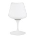 Стул обеденный DOBRIN TULIP, белое основание, цвет белый (W-02)