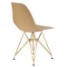 Стул обеденный DOBRIN DSR, ножки золотые, цвет бежевый (GR-03)