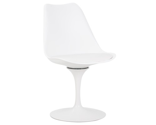 Стул обеденный DOBRIN TULIP, белое основание, цвет белый (W-02)