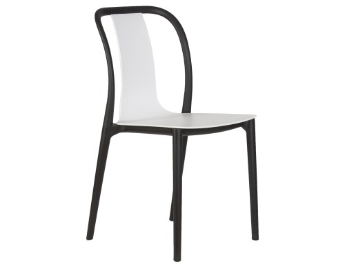 Набор 4 шт Стул обеденный DOBRIN ADAM, черный/белый