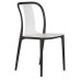 Набор 4 шт Стул обеденный DOBRIN ADAM, черный/белый
