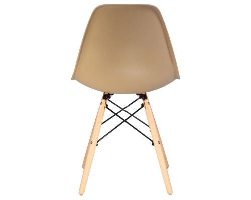 Стул обеденный DOBRIN DSW, ножки светлый бук, цвет бежевый (GR-03)