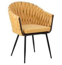Стул обеденный DOBRIN MATILDA, жёлтая ткань (LAR 275-8)