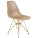 Стул обеденный DOBRIN DSR, ножки золотые, цвет бежевый (GR-03)