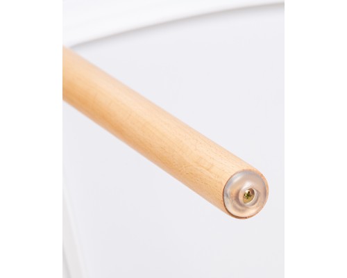 Набор 4 шт Стул обеденный DOBRIN THEO, ножки светлый бук, цвет белый (W-02)