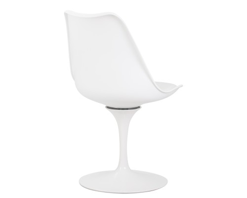 Стул обеденный DOBRIN TULIP, белое основание, цвет белый (W-02)