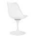 Стул обеденный DOBRIN TULIP, белое основание, цвет белый (W-02)