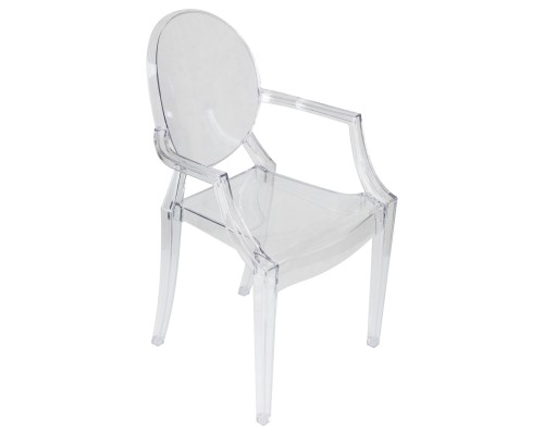 Стул обеденный DOBRIN LOUIS GHOST, цвет прозрачный