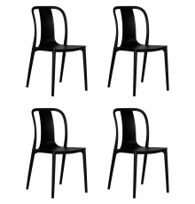 Набор 4 шт Стул обеденный DOBRIN ADAM, черный