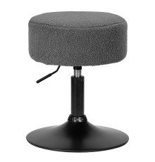 Пуф DOBRIN DANNY BLACK, темно-серое букле (16)